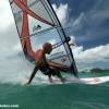 Arjen windsurfing @ de Action Beach Barbados