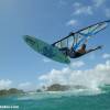 Arjen flying one handed @ Silver Rock de Action Beach Barbados