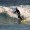 Kyle stand up paddle surfing @ the Point Barbados