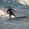 Kyle 'Takayama' in sup action @ the Point Barbados