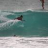 Bodyboarder on a wave @ South Point Barbados