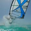 Aerial jibe by Arjen @ Silver Rock de Action Beach Barbados