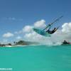 Arjen flying one handed @ Silver Rock de Action Beach Barbados