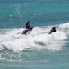 Lewis St John tow in surfing @ the Barbados Watermen Festival 2008