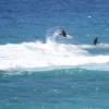 Lewis St John tow in surfing on the outer reef @ the Barbados Watermen Festival 2008