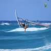 Arjen taking of one handed @ Surfers Point Barbados