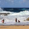 Girlz taking a seabath @ Little Bay Barbados