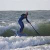 Arjen supsurfing the Starboard 9'8 fish @ da Northshore of Renesse