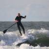 Stefan supsurfing the Starboard 11'2 @ Renesse Northshore