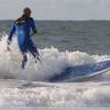 Arjen riding the 9'8 Starboard fish @ da Northshore of Renesse