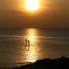 Sunset sup surfing session @ da Brouwersdam