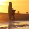 Arjen and his McTavish 9'1 in the sunset @ da Northshore of Renesse