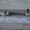 Arjen & Stefan riding the same wave @ da Northshore of Renesse