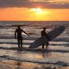 Arjen & Stefan autumn sunset surfsession @ Haamstede