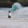 Adelimar and a breaking wave @ Miami Beach Barbados