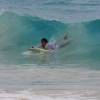 Adelimar bodyboarding a nice wave @ Miami Beach Barbados