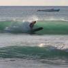 Arjen riding the McTavish Original 9'1 @ the Westcoast of Barbados