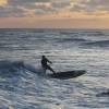 Kyle 'Takayama' sup in the sunset @ Surferspoint Barbados