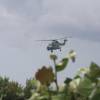 Helicopter flying low @ Surfers Point Barbados