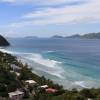 View from our hillside apartment at Longbay on Tortola with the dutch pirate island 'Joost van Dijke' on the background