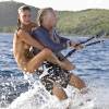 Sir Richard Branson and 'virgin' Denni Parkinson kitesurfing @ Necker Island