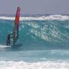 Brian Talma riding a big one @ Seascape Beach House Barbados