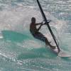 Arjen carving his twin fin @ Surfers Point