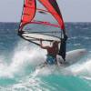 Arjen off the lip with the Fanatic Twin Fin @ the Point Barbados