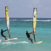 Stefan & Kyle Sup windsurfing on the new Naish boards @ the 2010 Watermen Festival