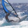 Arjen riding the Fanatic Twin Fin 86 @ Sandy Beach