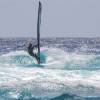 Arjen testing the Sailboards Tarifa freewave 85 @ Sandy Beach