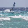 Arjen @ work testing the Sailboards Tarifa @ Sandy Beach