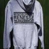 Windsurfing Renesse classic hooded sweat grey heather back