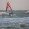 Arjen waveriding the Sailboards Tarifa 75 Wave @ Ouddorp