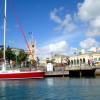 Barbados Parlement seen from the water  