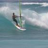 Arjen riding down a super clean wave @ Ocean Spray