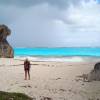 The beach outside the cave @ Barbados