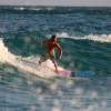 Brandon Team Meyerhoffer surfing the brandnew Meyerhoffer 9'1 Comp @ Surfers Point Barbados