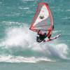 Off the lip with the Sailboards Tarifa Wave 74 liter in Bolonia