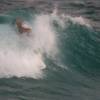 Arjen 'barreled' :-) @ Surfers Point 