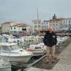 Arjen in the harbour of La Flotte 