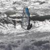 Arjen testing the 2012 Loft Sails Pure Lip with Poniente and big waves in Tarifa