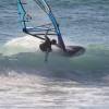 Ludovic Jossin one handed waveriding in Bolonia