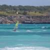 The blue waters of the Caribbean