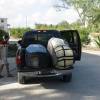 THE END! Arjen's surfstuff on da truck going to the airport @ Barbados