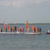 Da kids having fun on worlds longest windsurfer @ da Surffestival Brouwersdam 15.06.03