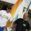 Fanatic designer Craig Gertenbach & Fanatic Testpilot Arjen de Vries @ da Surffestival Brouwersdam 14.06.03